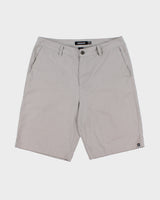 Vintage Quicksilver Pale Grey Canvas Relaxed Fit Wide Leg Skater Shorts - W36