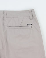 Vintage Quicksilver Pale Grey Canvas Relaxed Fit Wide Leg Skater Shorts - W36