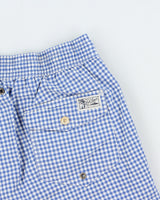 Vintage Y2K 00s Polo Ralph Lauren Gingham Multi-Pocket Relaxed Fit Swim Shorts - M