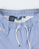Vintage Y2K 00s Polo Ralph Lauren Gingham Multi-Pocket Relaxed Fit Swim Shorts - M