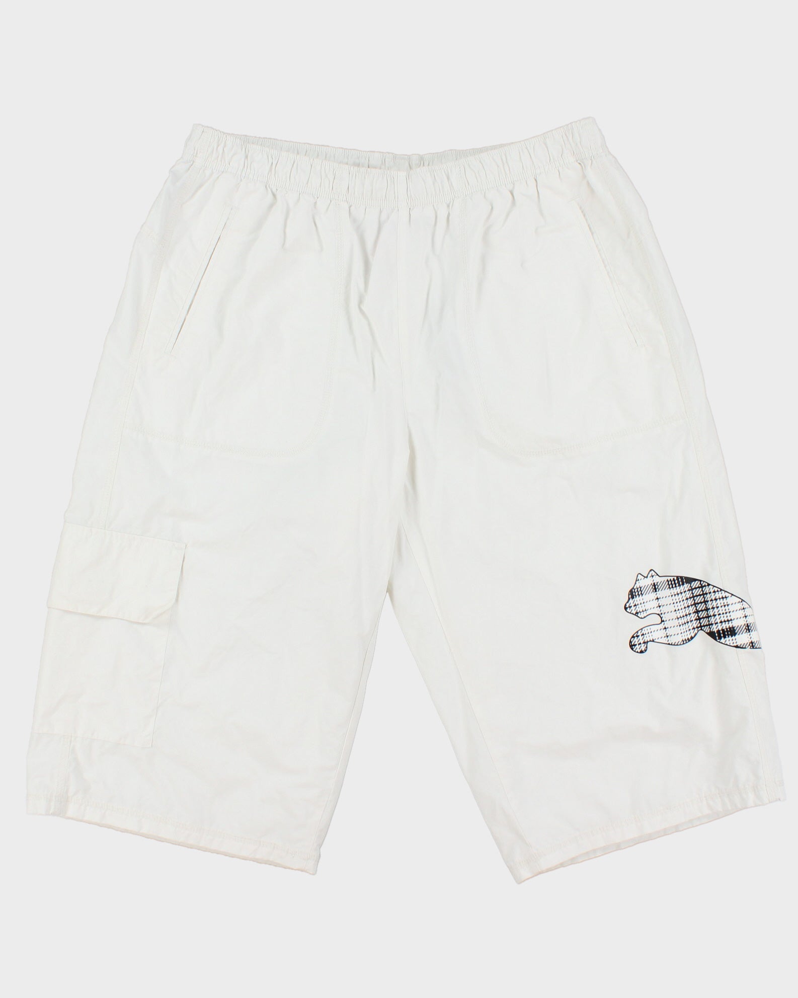 Vintage Y2K 00s Puma Multi-Pocket Relaxed Fit 3/4 Length Swim Shorts - XL