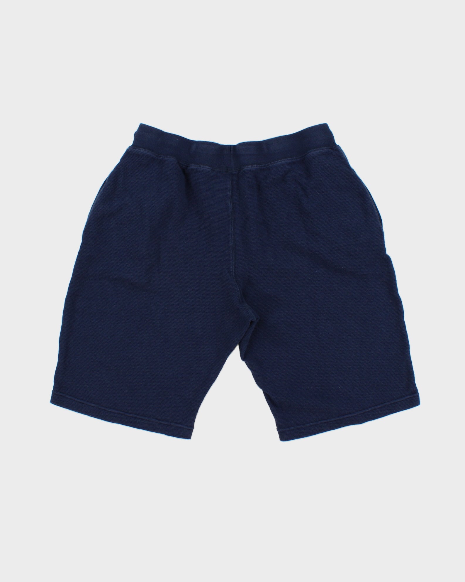 Polo Ralph Lauren Navy Relaxed Fit Casual Waffle-Knit Lounge Shorts - M