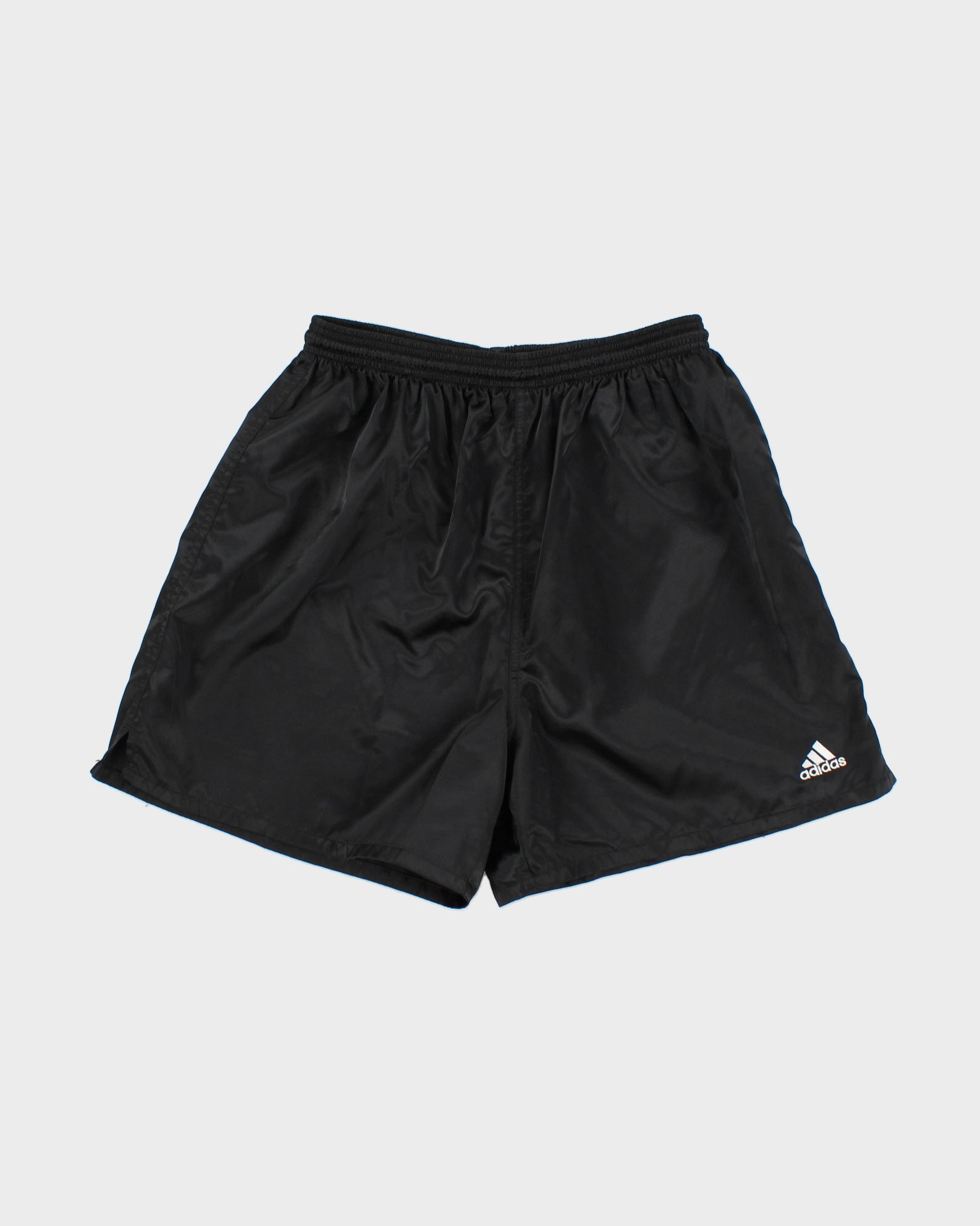 Vintage 1990s Adidas Satin Embroidered Sprinter Shorts - L