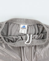 Vintage 1990s Adidas Metallic Satin Relaxed Fit Wide Leg Sport Shorts - M