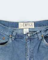 Vintage Y2K 00s Enyce Med Wash Denim Relaxed Fit Baggy Jean Shorts - W38