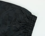 Vintage 1980s Umbro Satin Classic Embroidered Checkerboard Football Sprinter Shorts - M