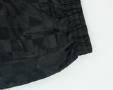 Vintage 1980s Umbro Satin Classic Embroidered Checkerboard Football Sprinter Shorts - M