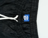 Vintage 1980s Umbro Satin Classic Embroidered Checkerboard Football Sprinter Shorts - M