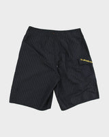 Vintage Y2K 00s Quiksilver Navy Pinstriped Relaxed Fit Shell Board Shorts - W30