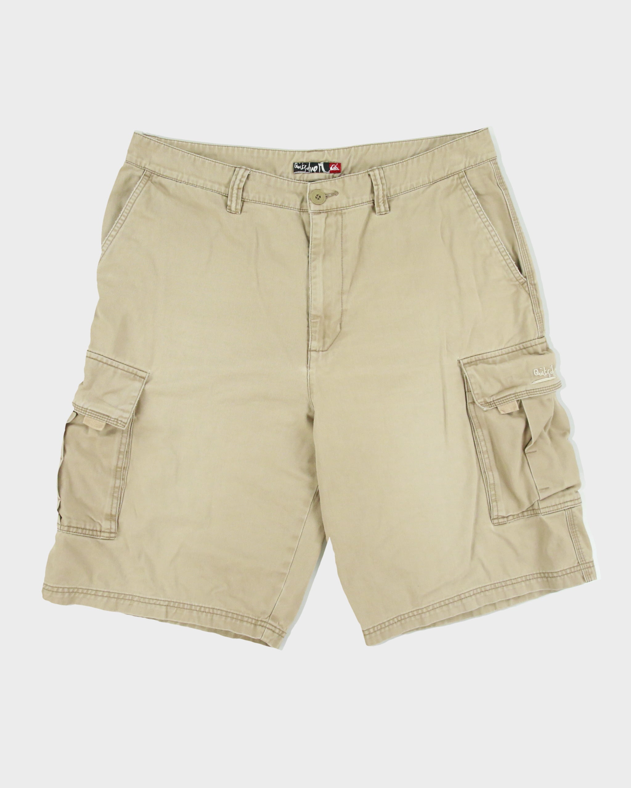 Vintage Y2K 00s Quicksilver Multi Pocket Baggy Cargo Shorts - W35