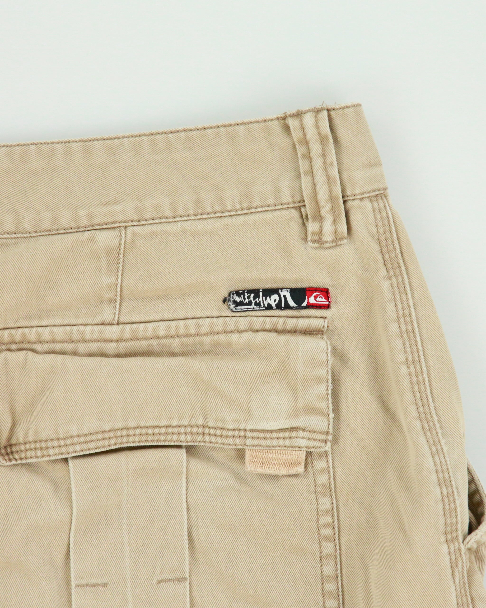 Vintage Y2K 00s Quicksilver Multi Pocket Baggy Cargo Shorts - W35