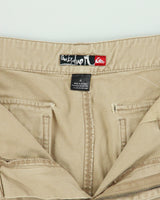 Vintage Y2K 00s Quicksilver Multi Pocket Baggy Cargo Shorts - W35