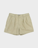 Vintage 1990s Polo Ralph Lauren Made In USA Pleated Cotton Chino Shorts - W32
