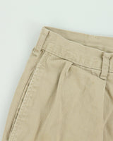 Vintage 1990s Polo Ralph Lauren Made In USA Pleated Cotton Chino Shorts - W32