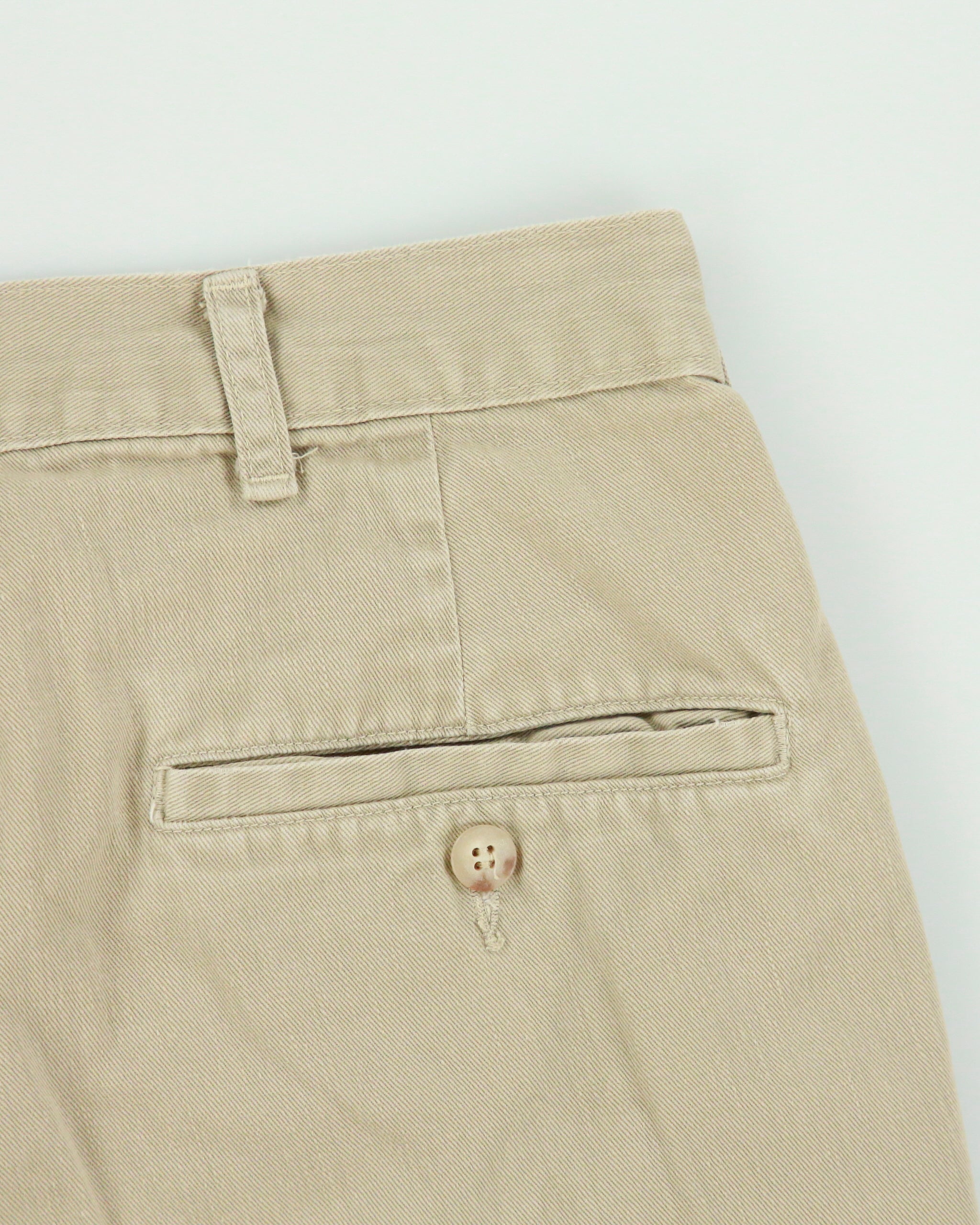 Vintage 1990s Polo Ralph Lauren Made In USA Pleated Cotton Chino Shorts - W32