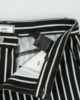 Ami Alexandre Mattiussi Pinstripe Relaxed Fit Denim Carpenter Shorts - W33