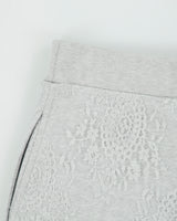 DSWT S/S 2020 Burberry Pebble Grey Chantilly Lace Wide Leg Drawcord Shorts - XS