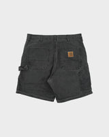 Vintage 1997 Carhartt WU1905 Union Made In USA Black Duck Canvas Relaxed Fit Carpenter Shorts - W33