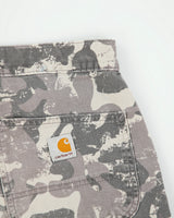 Vintage Carhartt B289 Charcoal Camo Rugged Canvas Relaxed Fit Utility Cargo Shorts - W30