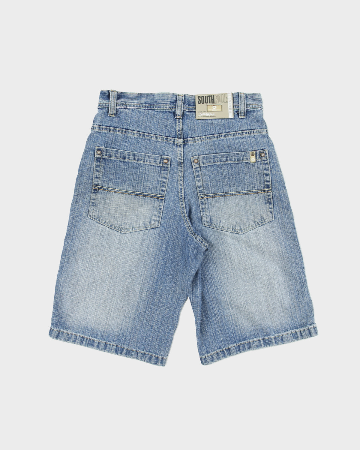 Vintage Y2K 00s Southpole Stone Wash Denim Relaxed Fit Baggy Jean Shorts - W30