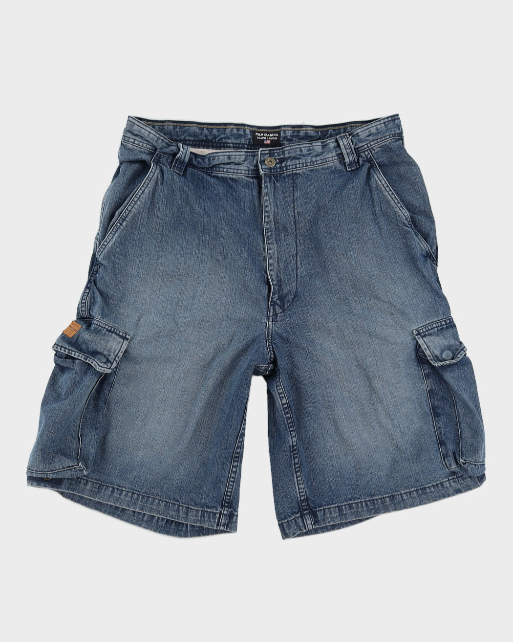 Y2K 00s Polo Jeans Dark Wash Jorts - L