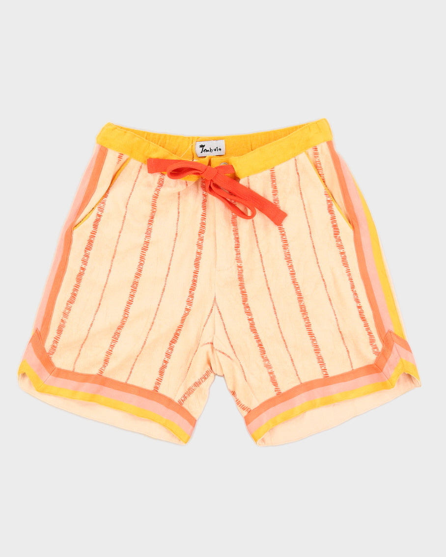 Tombolo Terry Towelling Peach Shorts - M