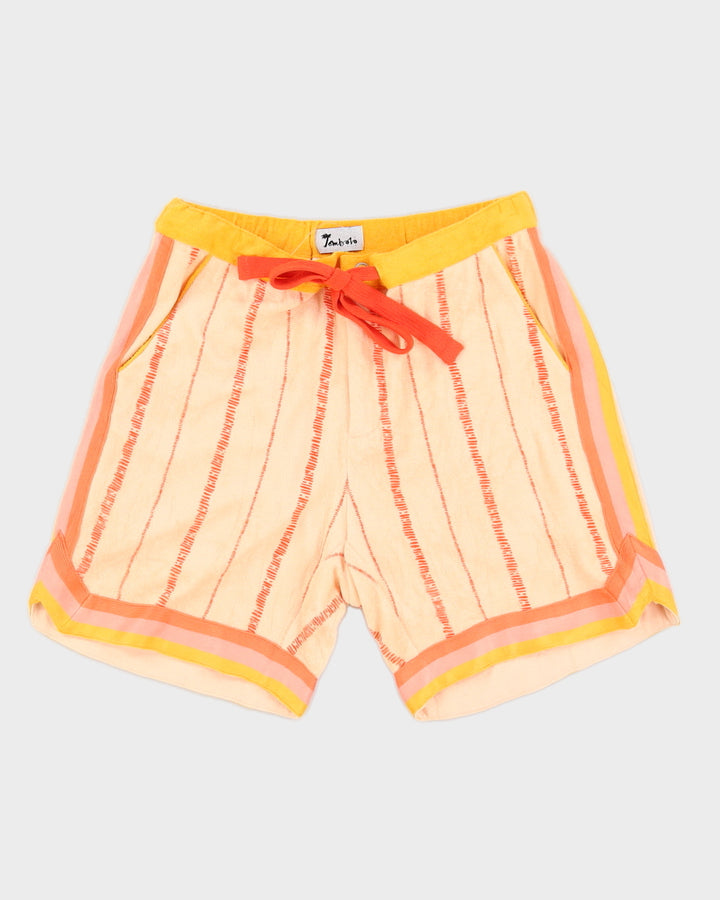Tombolo Terry Towelling Peach Shorts - M