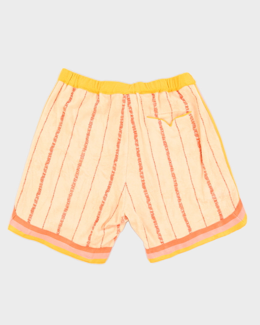 Tombolo Terry Towelling Peach Shorts - M