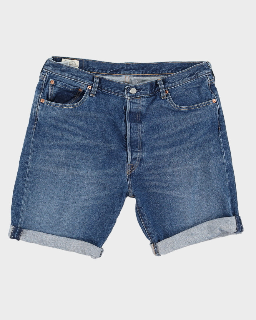 Levi's 501 Medium Wash Denim Cuffed Shorts - W36