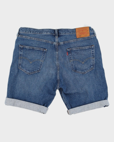 Levi's 501 Medium Wash Denim Cuffed Shorts - W36