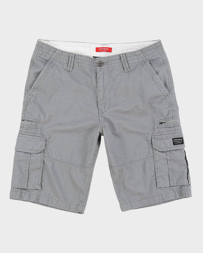 00s Guess Grey Cargo Shorts - W34