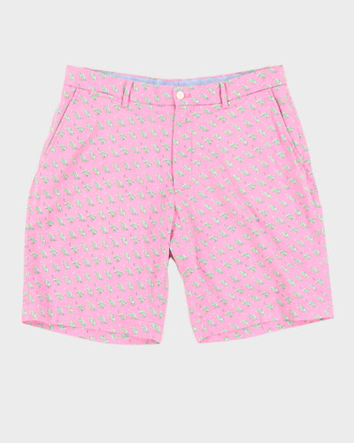 Ralph Lauren Pink Leopards Patterned Shorts - W37