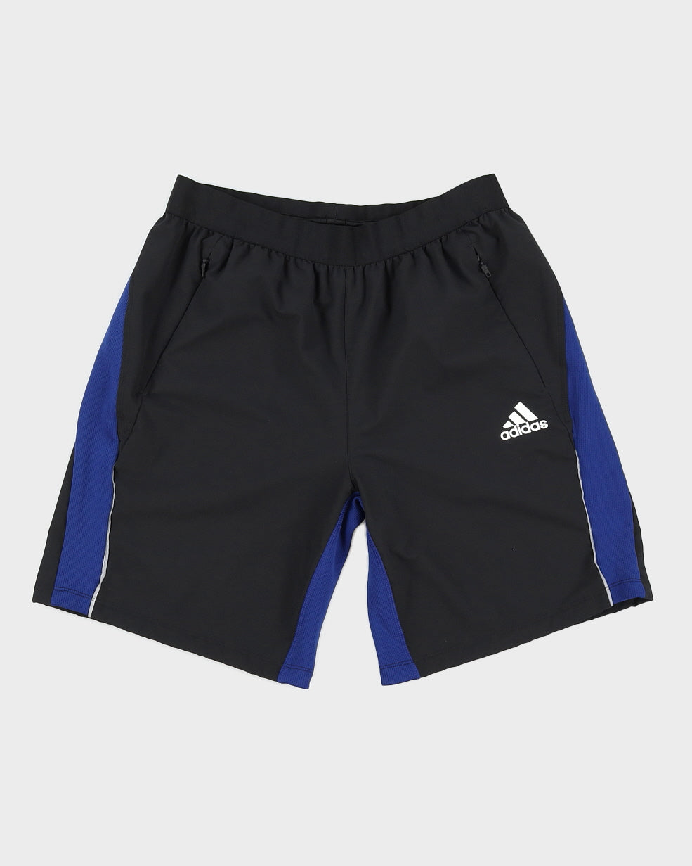 Adidas Black / Blue Nylon Shorts - W32