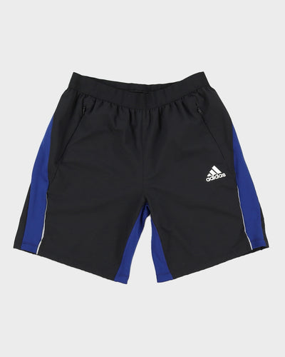 Adidas Black / Blue Nylon Shorts - W32