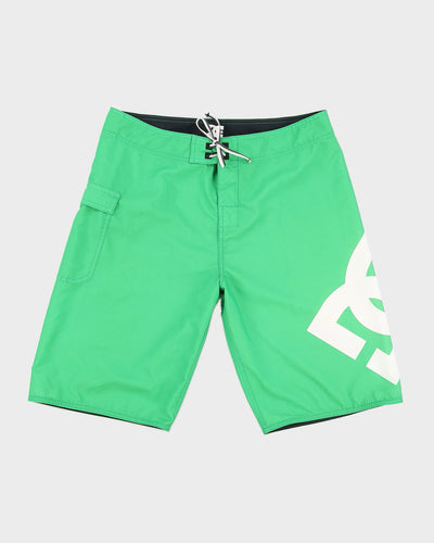 00s DC Shoe Co Green Swim Shorts - W34