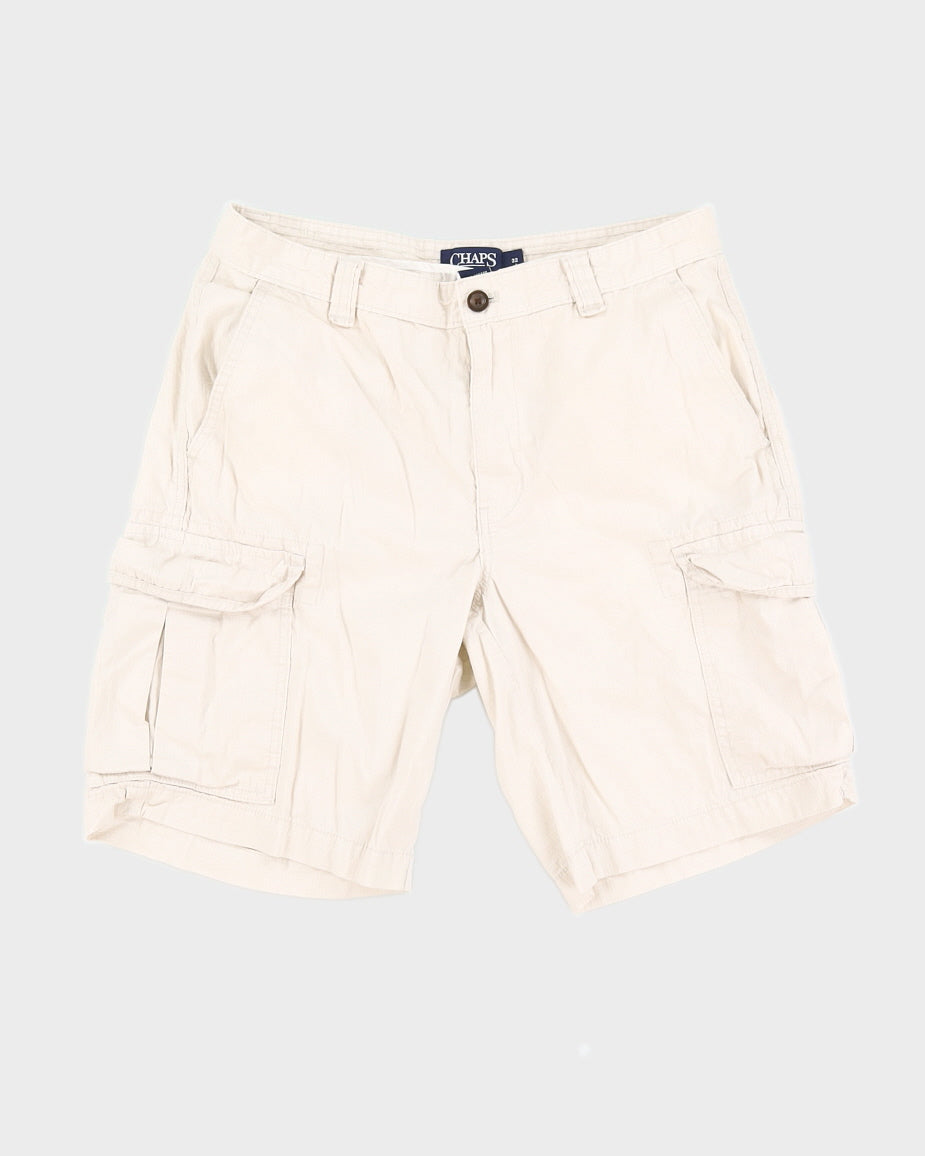 Chaps Cream Cargo Shorts - W33