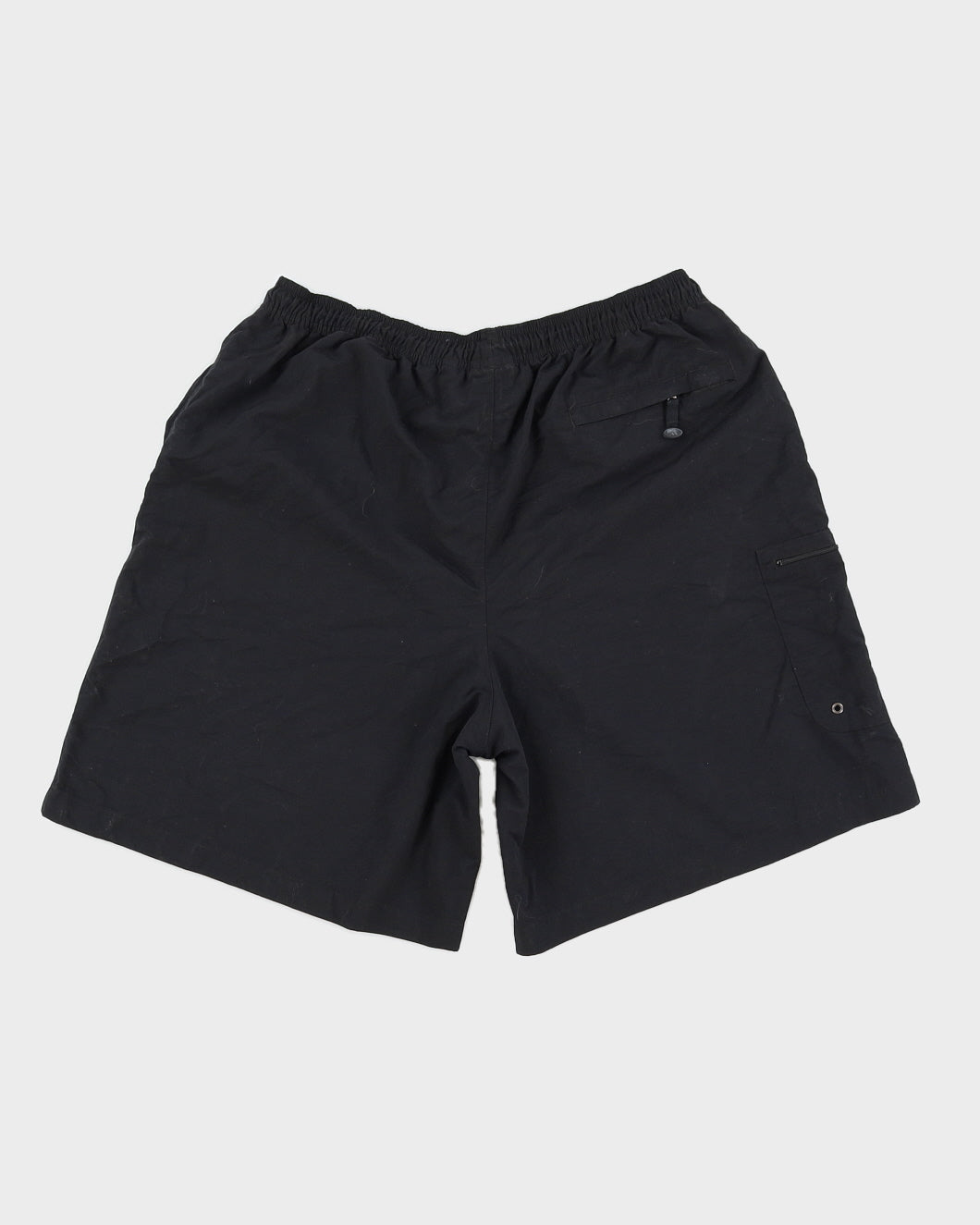 Y2K 00s Adidas Black Nylon Shorts - XL