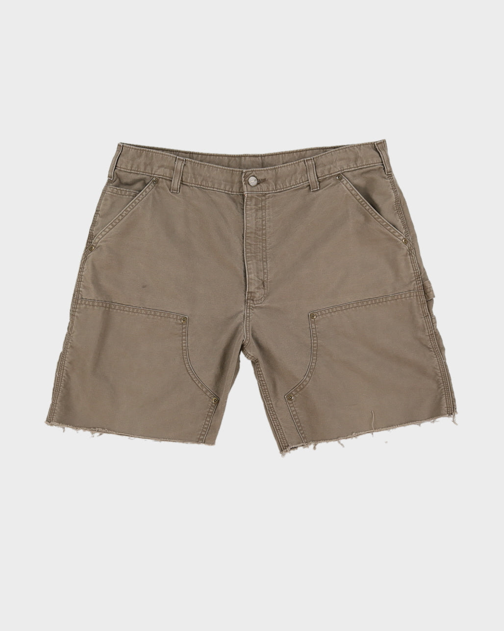 00s Y2K Carhartt Cargo Cut Offs Beige Short - W36