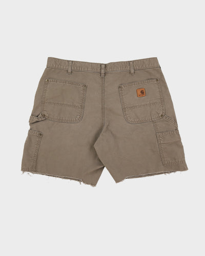 00s Y2K Carhartt Cargo Cut Offs Beige Short - W36