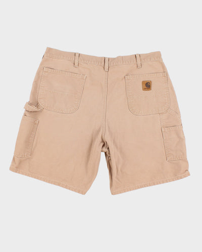 Vintage 00s Carhartt Beige Carpenter Shorts - W38