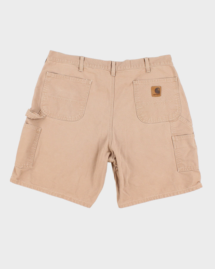 Vintage 00s Carhartt Beige Carpenter Shorts - W38