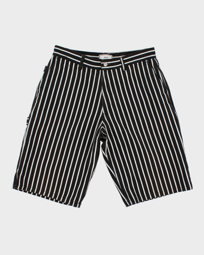 Ami Alexandre Mattiussi Black Striped Denim Shorts - W33