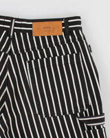 Ami Alexandre Mattiussi Black Striped Denim Shorts - W33