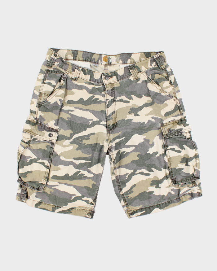 Vintage Carhartt Camouflage Cargo Shorts - 34