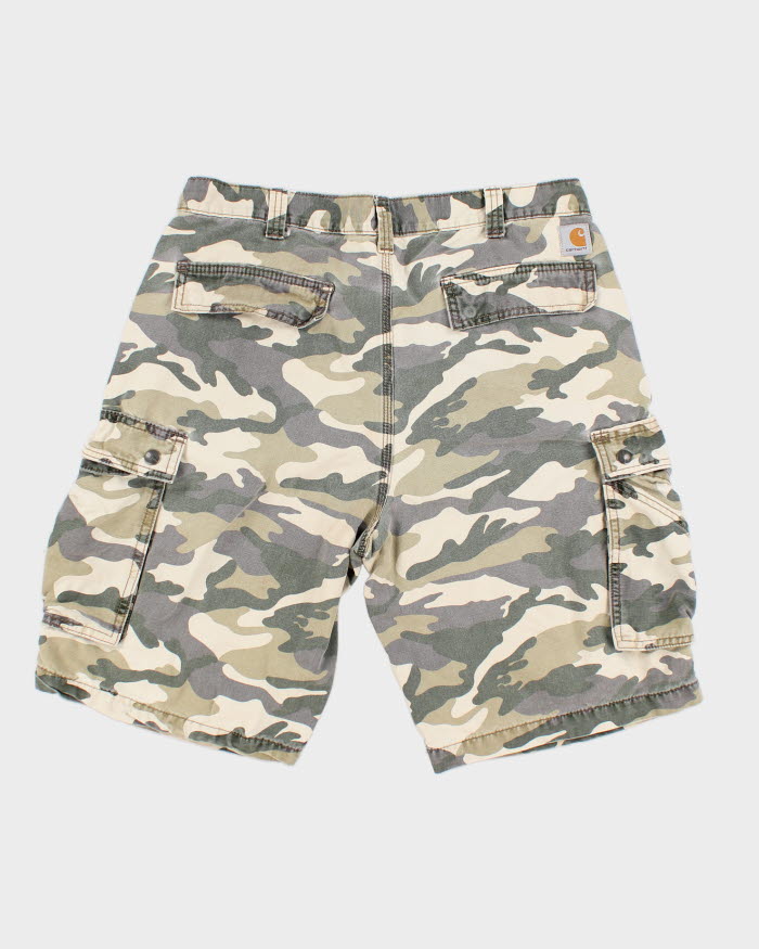 Vintage Carhartt Camouflage Cargo Shorts - 34