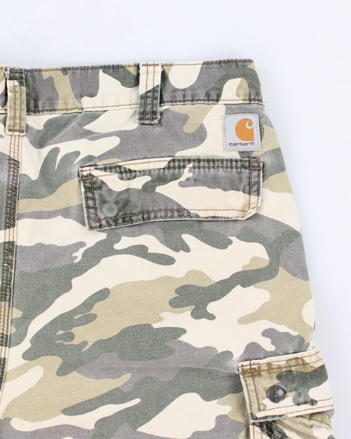 Vintage Carhartt Camouflage Cargo Shorts - 34