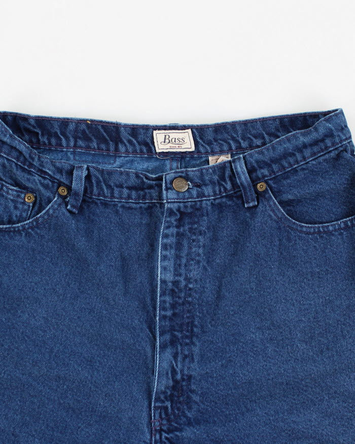 Vintage Women's Dark Wash Jean Shorts - W30