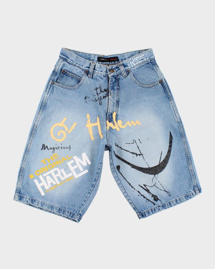 Vintage Y2k FUBU Denim Jorts - W32 – Rokit