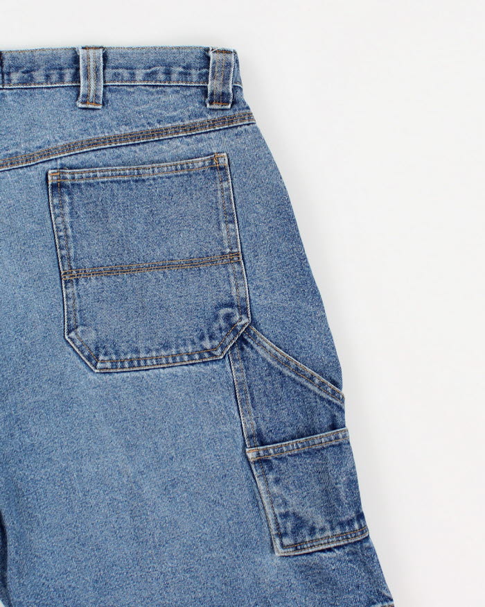 Y2k Men's Burnt Denim Jorts - W36