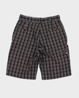 Dickies Regular Fit Check Grey Shorts W32